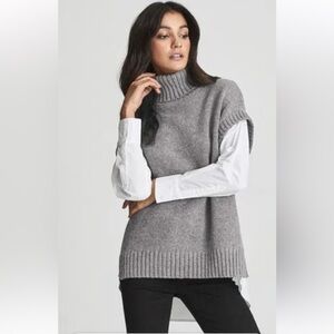 Reiss Charcoal Cowl Neck Sweater